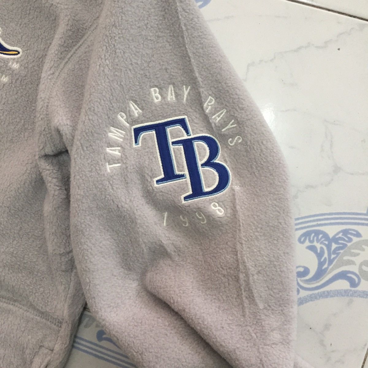 MLB Rays MLB x Uniqlo Half Zip Fleece Sweatshirt Jacket Size US XL / EU 56 / 4 - 7 Thumbnail