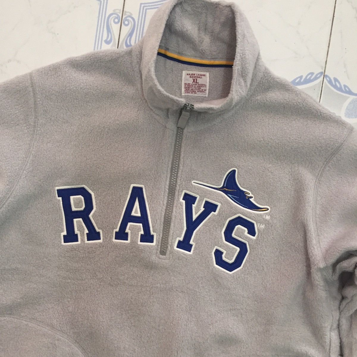 MLB Rays MLB x Uniqlo Half Zip Fleece Sweatshirt Jacket Size US XL / EU 56 / 4 - 5 Thumbnail