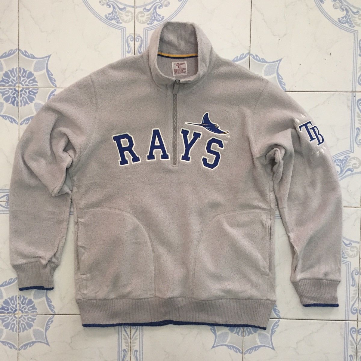 MLB Rays MLB x Uniqlo Half Zip Fleece Sweatshirt Jacket Size US XL / EU 56 / 4 - 1 Thumbnail