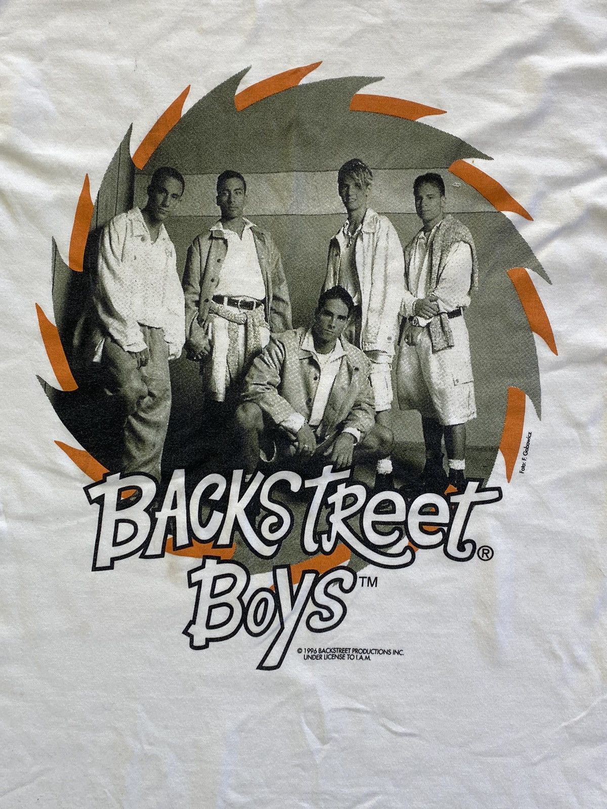 Band Tees × Vintage Back street boys 1996 vintage band tee Size US S / EU 44-46 / 1 - 3 Thumbnail