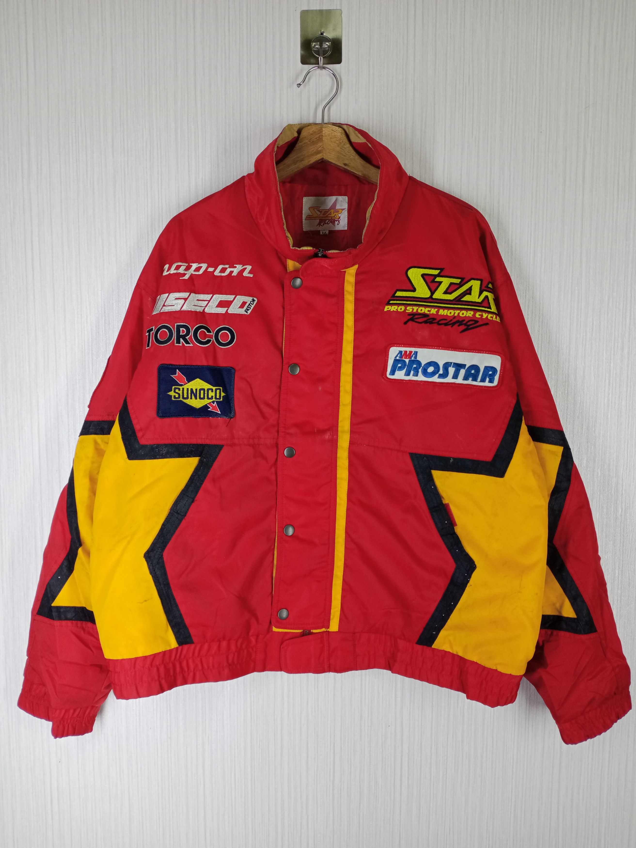 Other VINTAGE STAR MOTOR CYCLE RACING BOMBER JACKET Size US XL / EU 56 / 4 - 1 Thumbnail