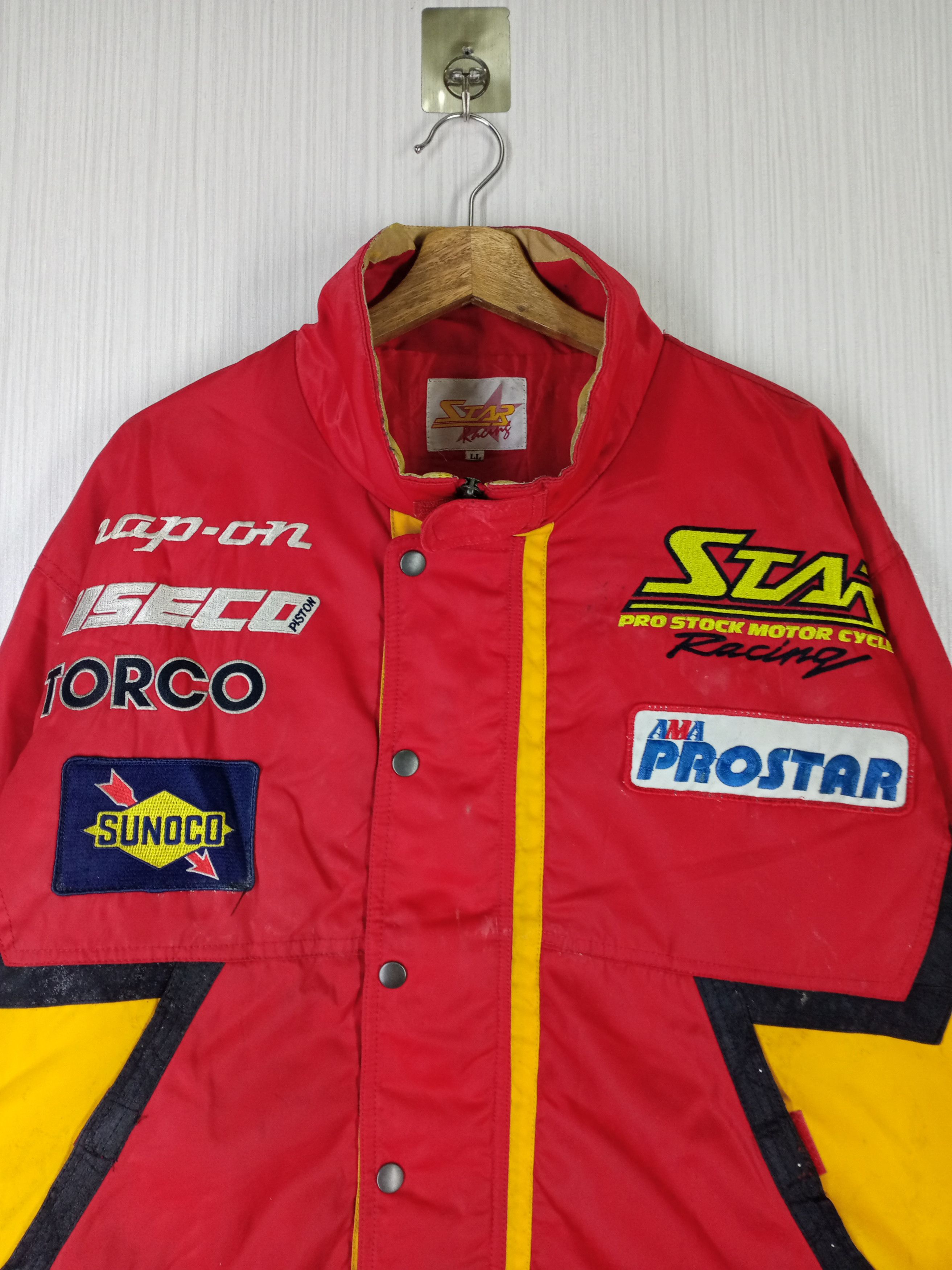 Other VINTAGE STAR MOTOR CYCLE RACING BOMBER JACKET Size US XL / EU 56 / 4 - 3 Thumbnail