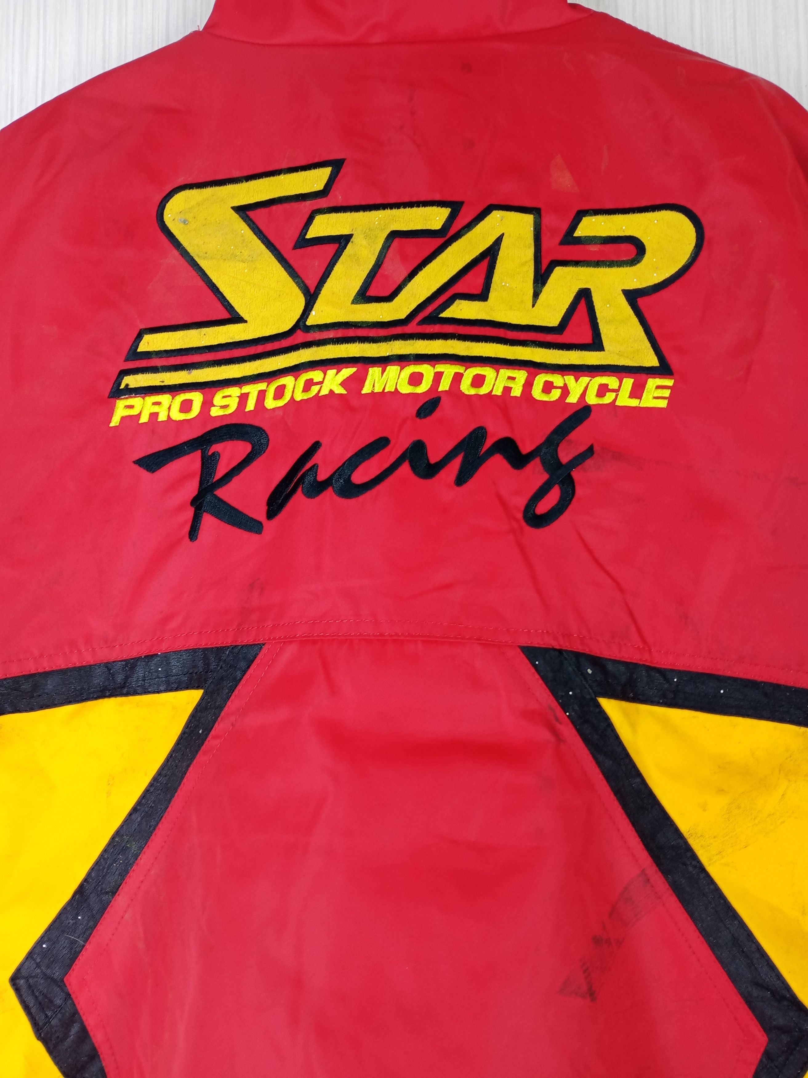 Other VINTAGE STAR MOTOR CYCLE RACING BOMBER JACKET Size US XL / EU 56 / 4 - 5 Thumbnail