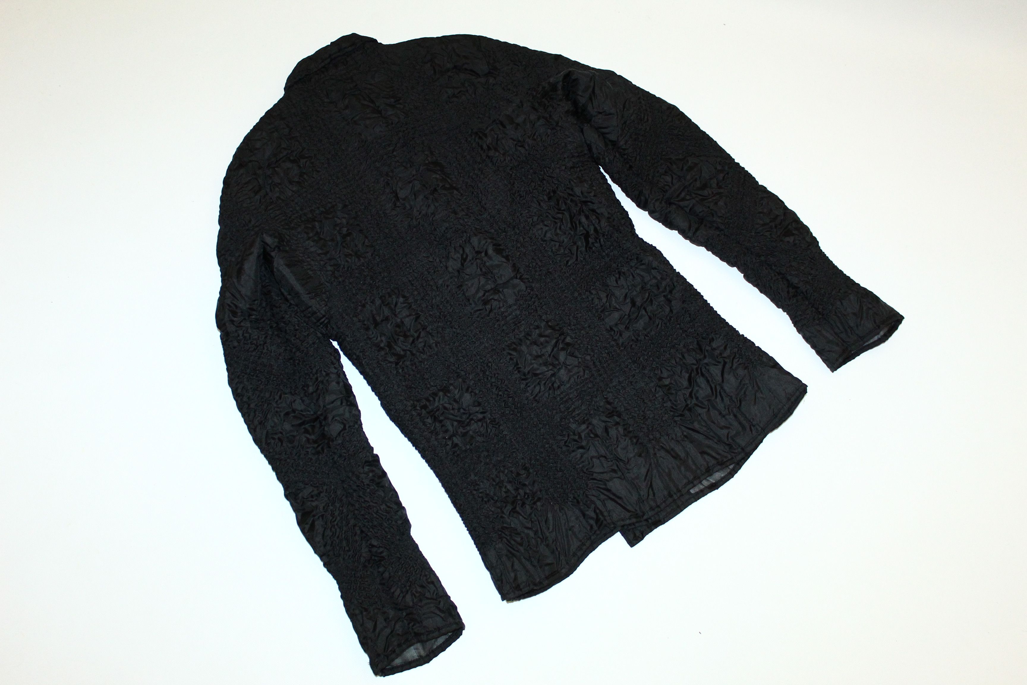 Issey Miyake 💥RARE💥 Yoshiki Hishinuma Black Plisse Polyester Jacket Size US M / EU 48-50 / 2 - 13 Thumbnail