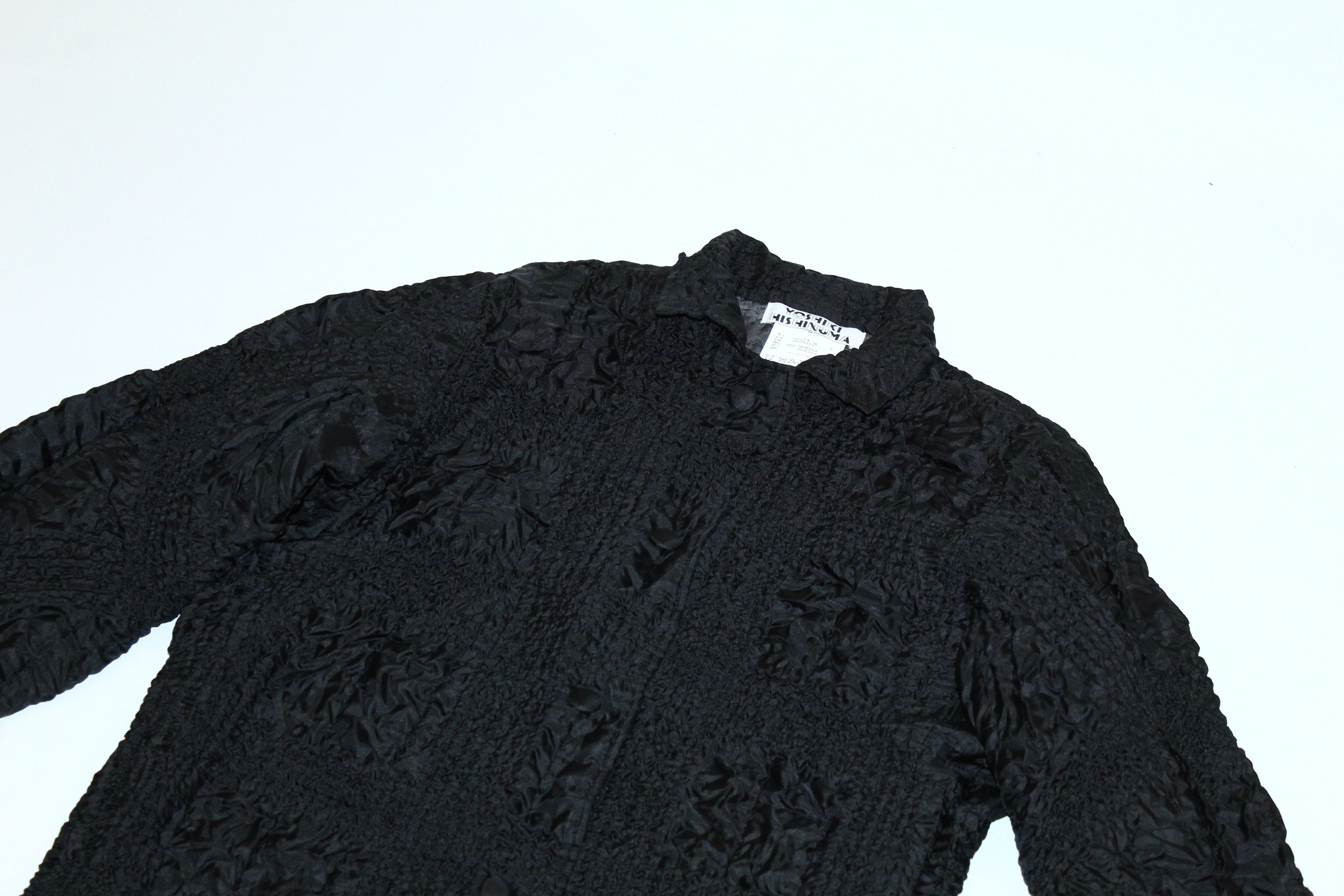 Issey Miyake 💥RARE💥 Yoshiki Hishinuma Black Plisse Polyester Jacket Size US M / EU 48-50 / 2 - 7 Thumbnail