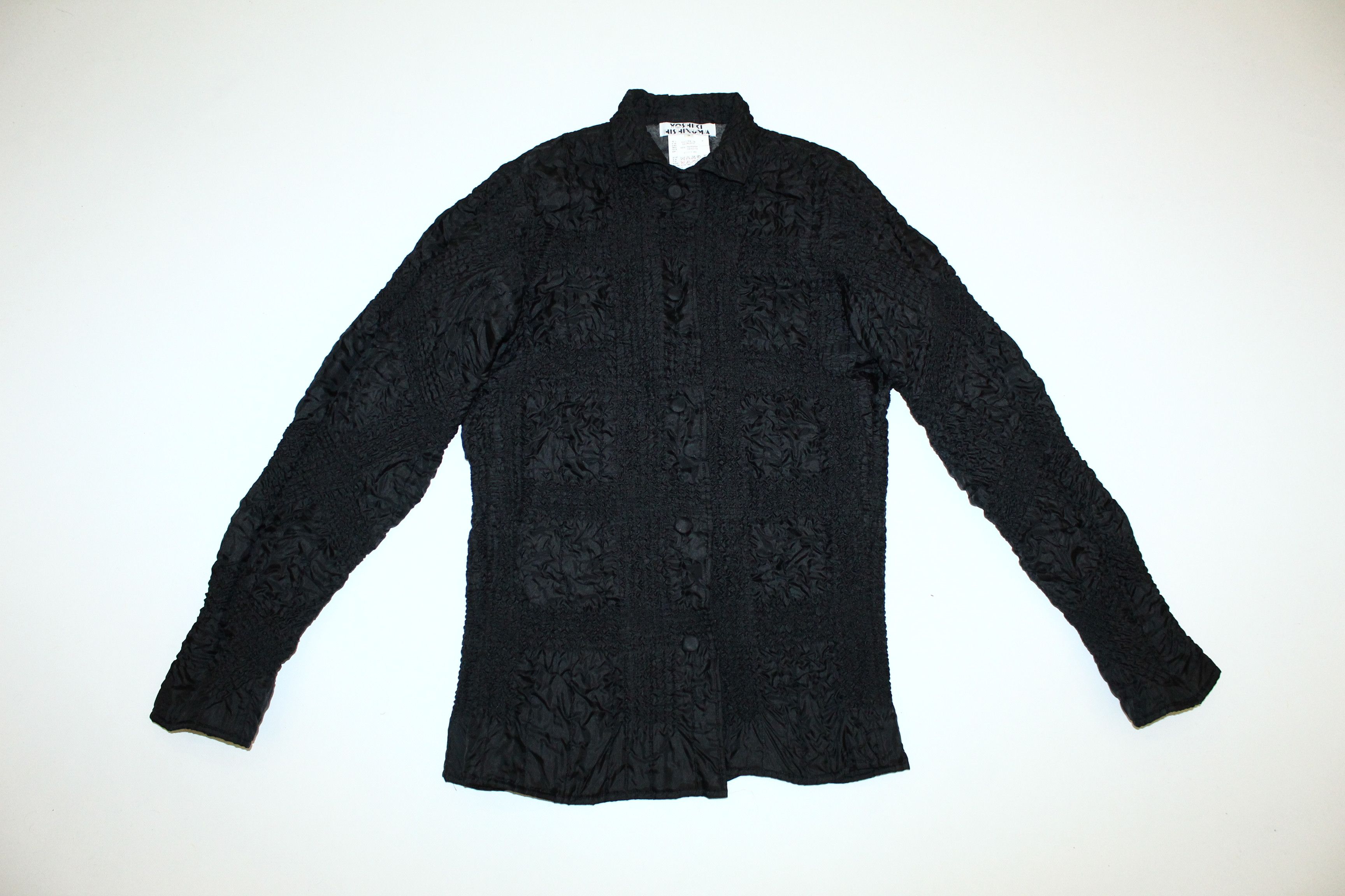 Issey Miyake 💥RARE💥 Yoshiki Hishinuma Black Plisse Polyester Jacket Size US M / EU 48-50 / 2 - 6 Thumbnail