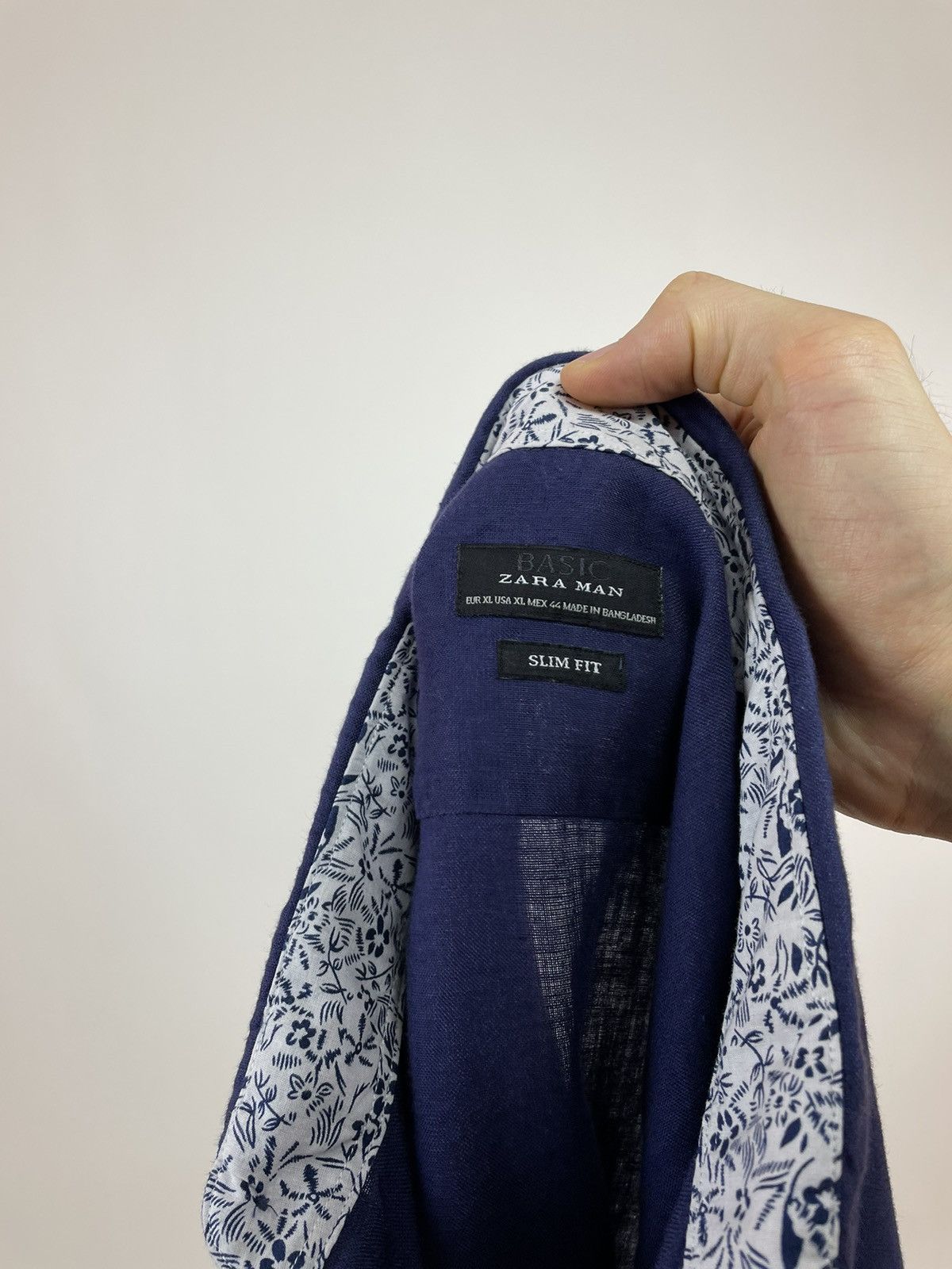 Zara ZARA Linen Shirt Slim Fit Long sleeve Mens size XL Size US XL / EU 56 / 4 - 10 Thumbnail