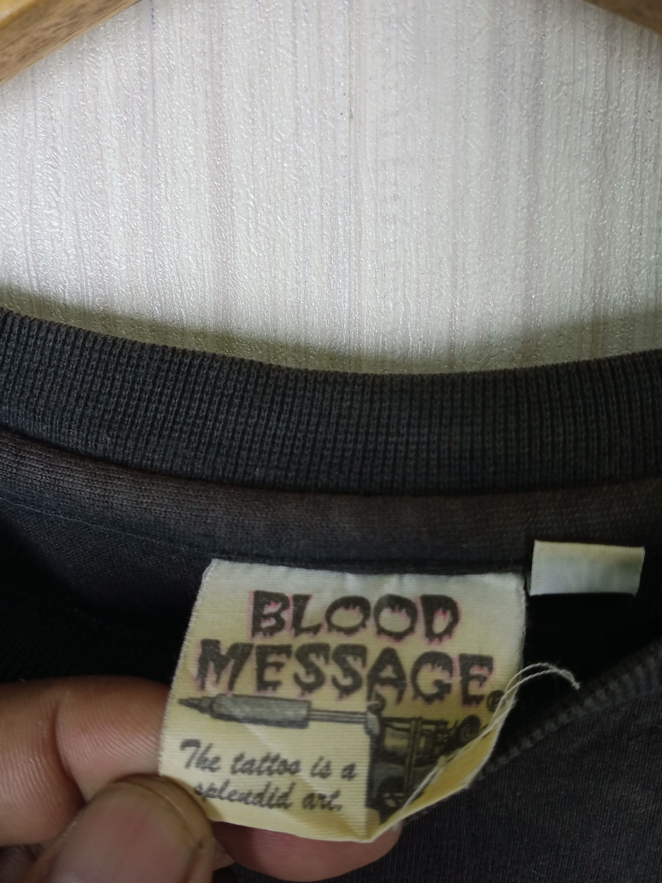 Japanese Brand Rare Vintage Blood Message Tattoo Power Ted Company Tshirt Size US M / EU 48-50 / 2 - 6 Thumbnail