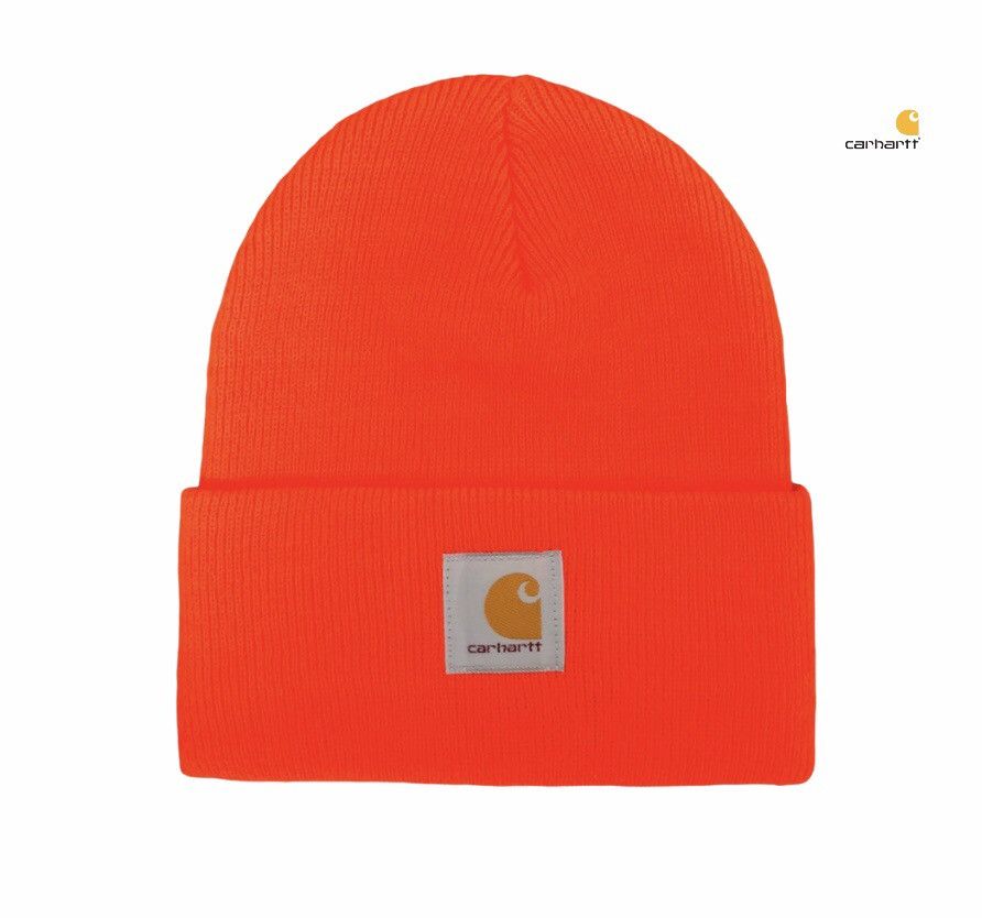 Carhartt Carhartt Knitted Orange Snowcap Size ONE SIZE - 1 Thumbnail