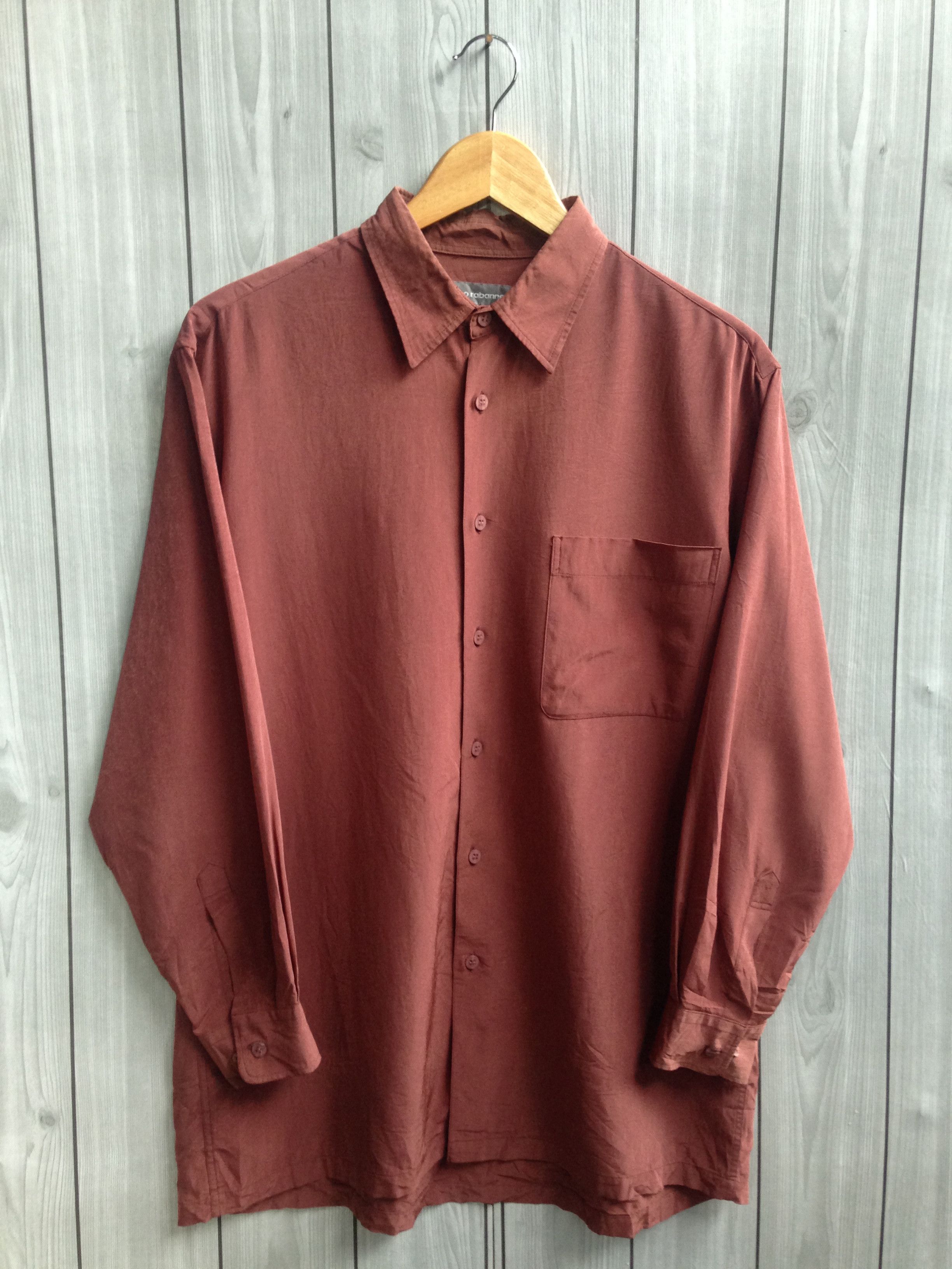 Paco Rabanne Paris Maroon Shirt