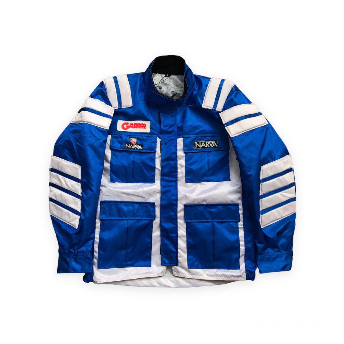 image of Racing x Vintage Garrrr ( Honda ) And Narva (Komine) Riding Jacket in Blue, Men's (Size Large)