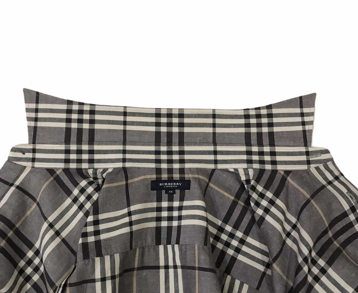 Burberry Authentic Burberry Novacheck Linen Short Sleeves Shirt Size US M / EU 48-50 / 2 - 11 Thumbnail