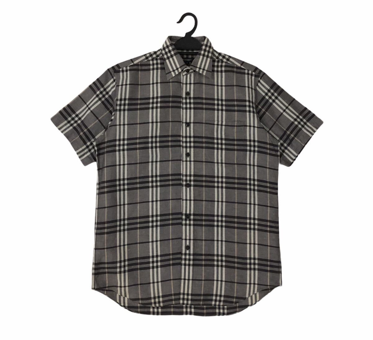 Burberry Authentic Burberry Novacheck Linen Short Sleeves Shirt Size US M / EU 48-50 / 2 - 2 Thumbnail