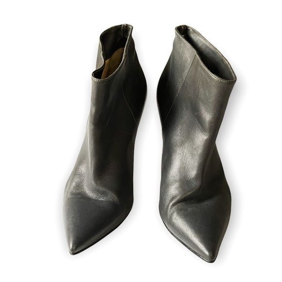 Gianvito Rossi Gianvito Rossi Stilo Gray Leather Ankle Boots, Size 37.5EU Size US 7.5 / IT 37.5 - 3 Thumbnail