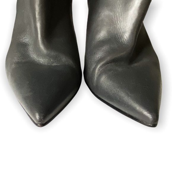 Gianvito Rossi Gianvito Rossi Stilo Gray Leather Ankle Boots, Size 37.5EU Size US 7.5 / IT 37.5 - 10 Thumbnail