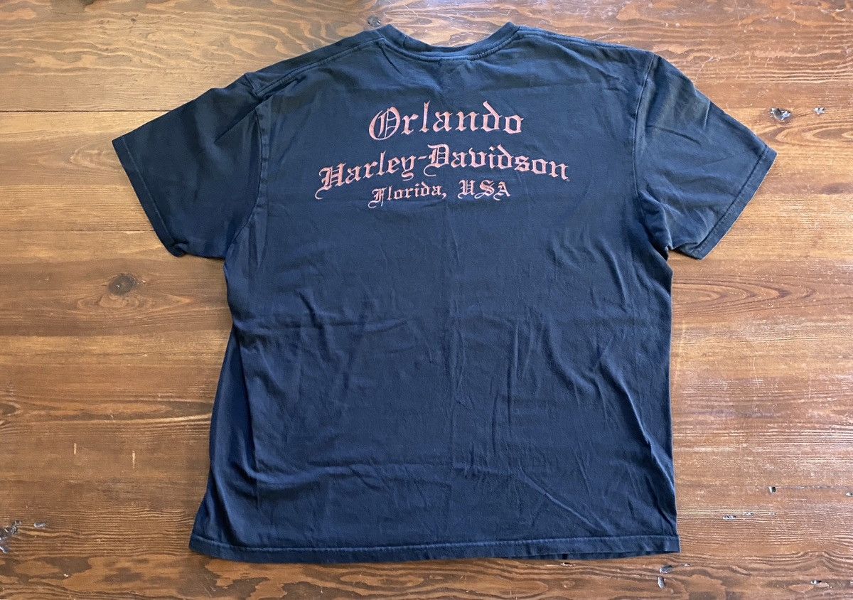 Harley Davidson 2011 Harley Davidson Orlando Fire Skull Oversized Tee Size US XXL / EU 58 / 5 - 2 Thumbnail