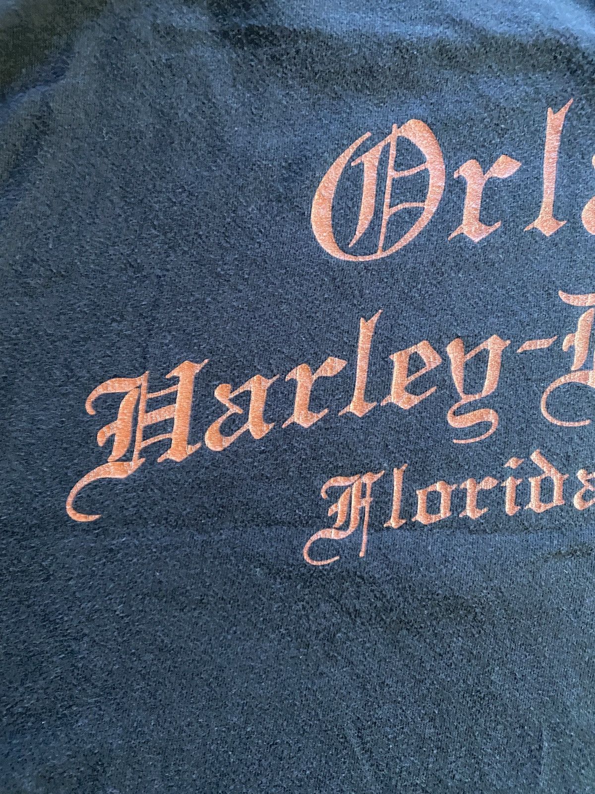 Harley Davidson 2011 Harley Davidson Orlando Fire Skull Oversized Tee Size US XXL / EU 58 / 5 - 5 Thumbnail