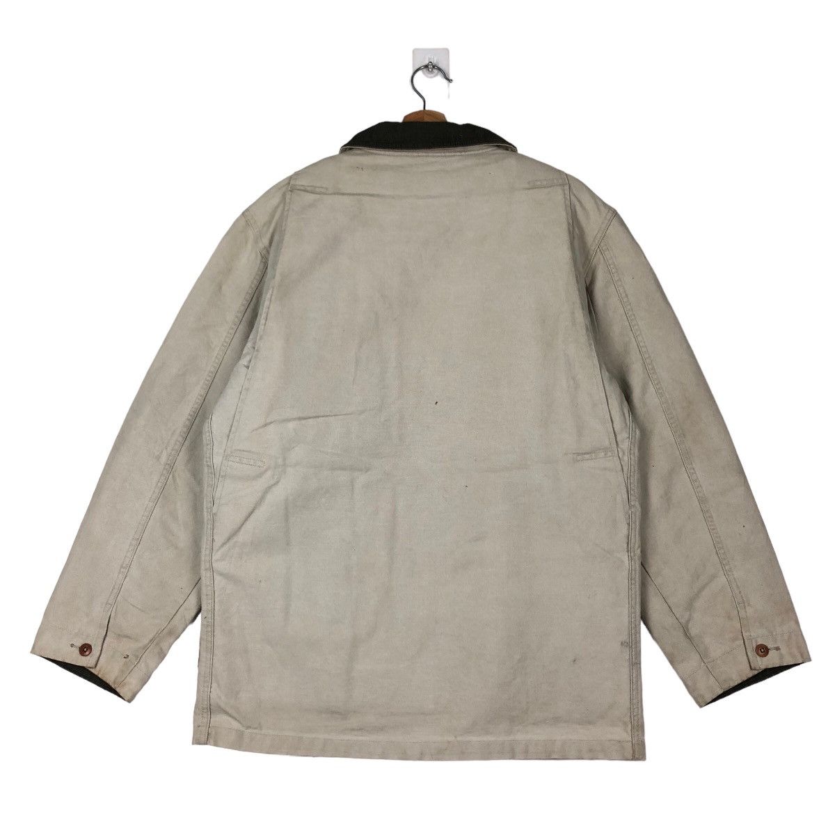 Japanese Brand VINTAGE DUCK CANVAS CHORE JACKET L.L.BEAN TARTAN BLANKET Size US M / EU 48-50 / 2 - 6 Thumbnail