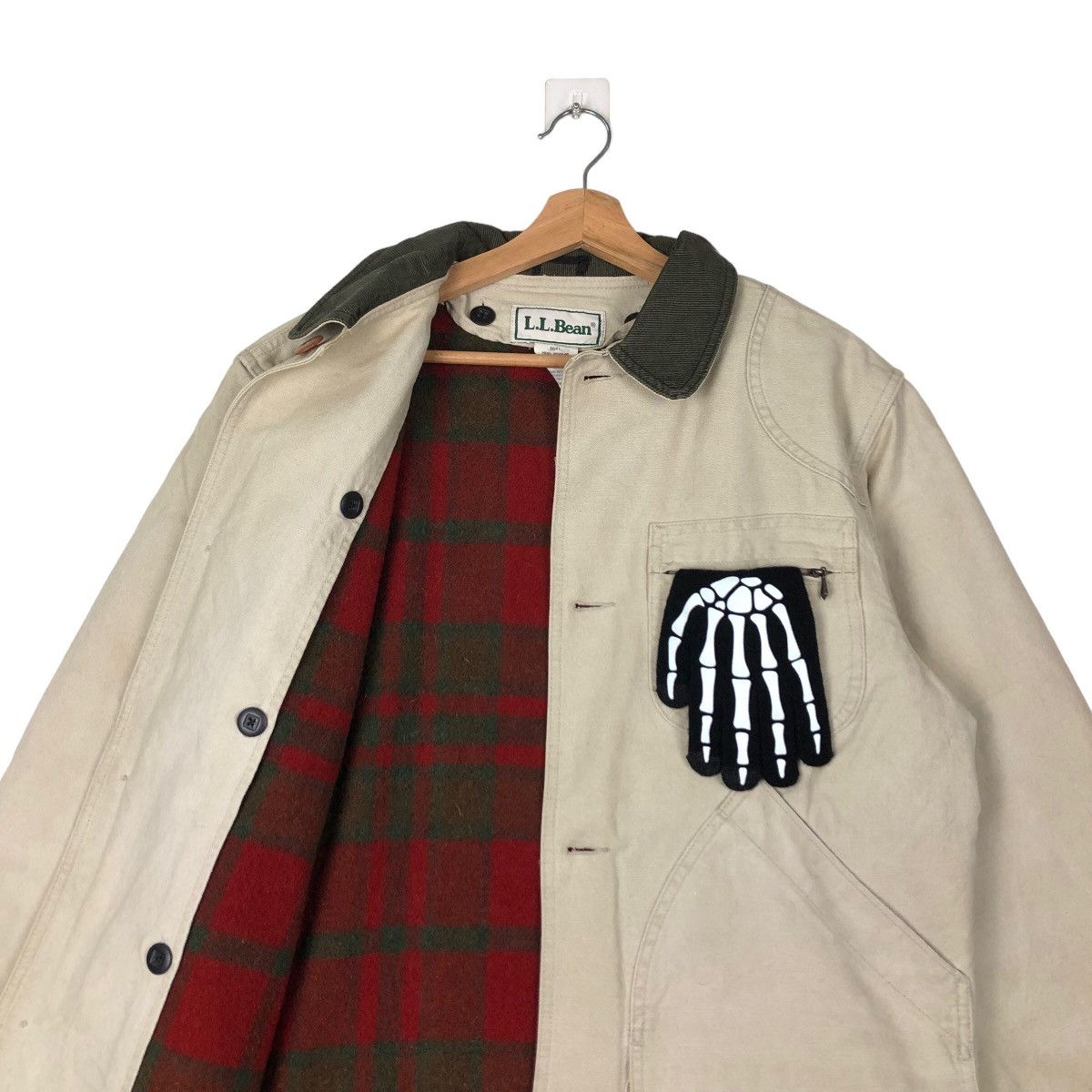 Japanese Brand VINTAGE DUCK CANVAS CHORE JACKET L.L.BEAN TARTAN BLANKET Size US M / EU 48-50 / 2 - 9 Thumbnail