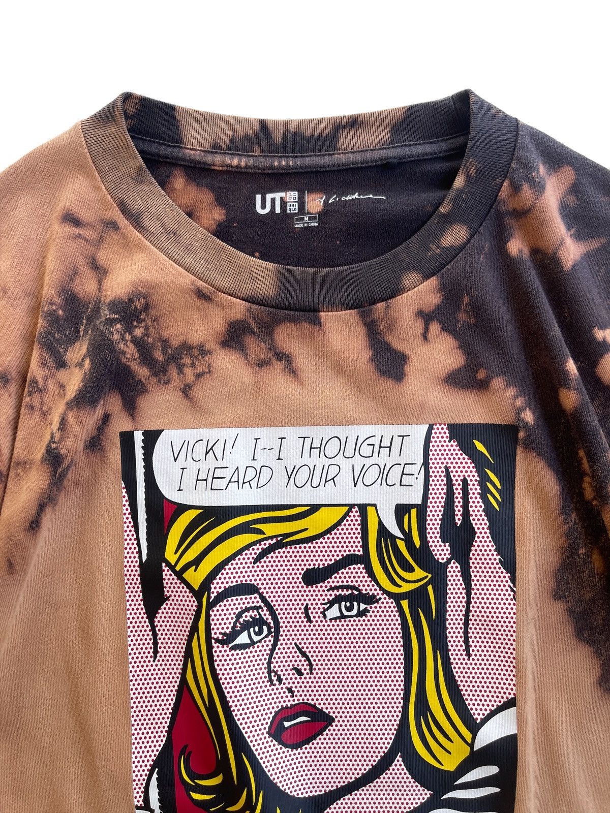 Vintage Roy Lichtenstein Tie Dye Big Logo Shirt Size US M / EU 48-50 / 2 - 5 Thumbnail