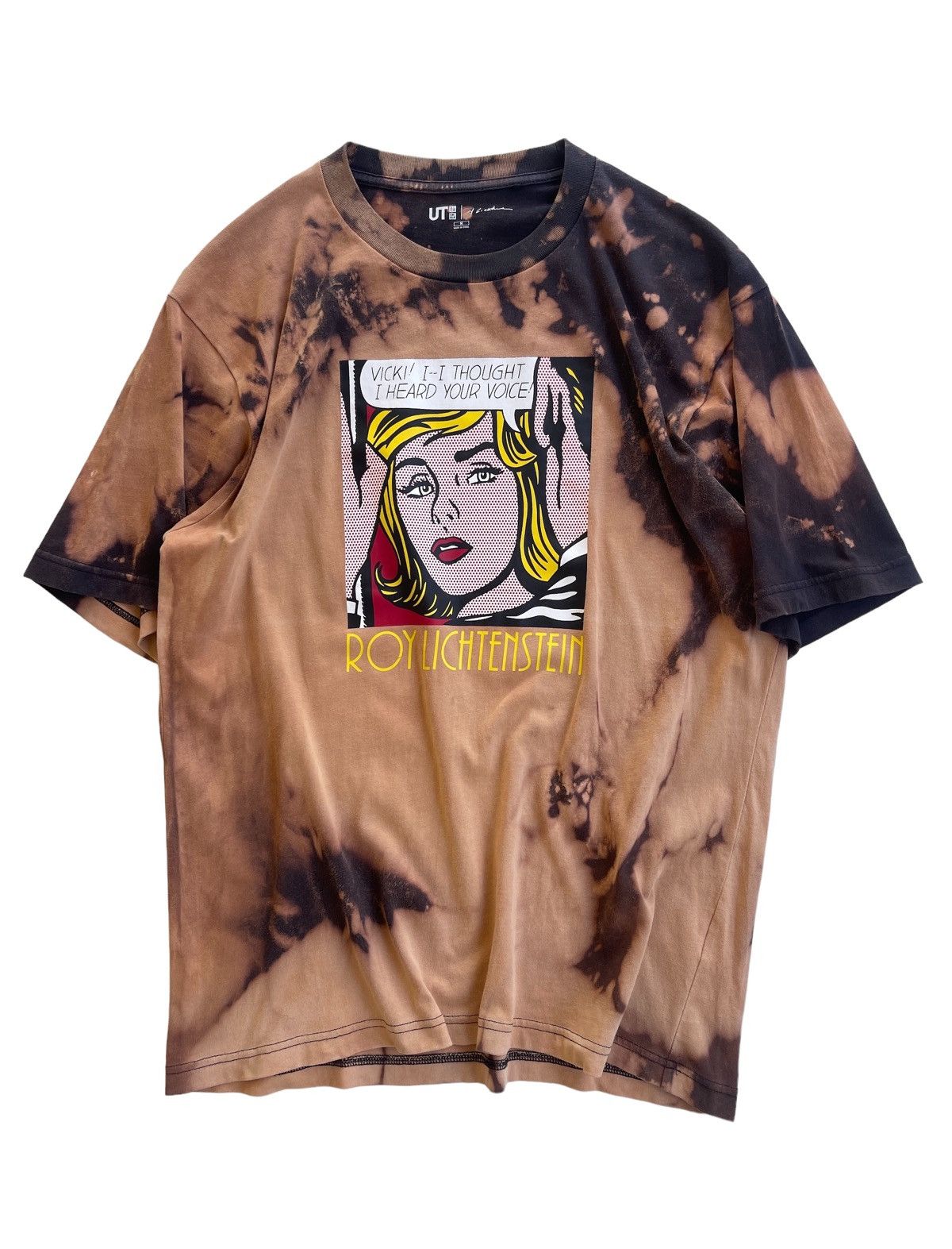 Vintage Roy Lichtenstein Tie Dye Big Logo Shirt Size US M / EU 48-50 / 2 - 1 Thumbnail