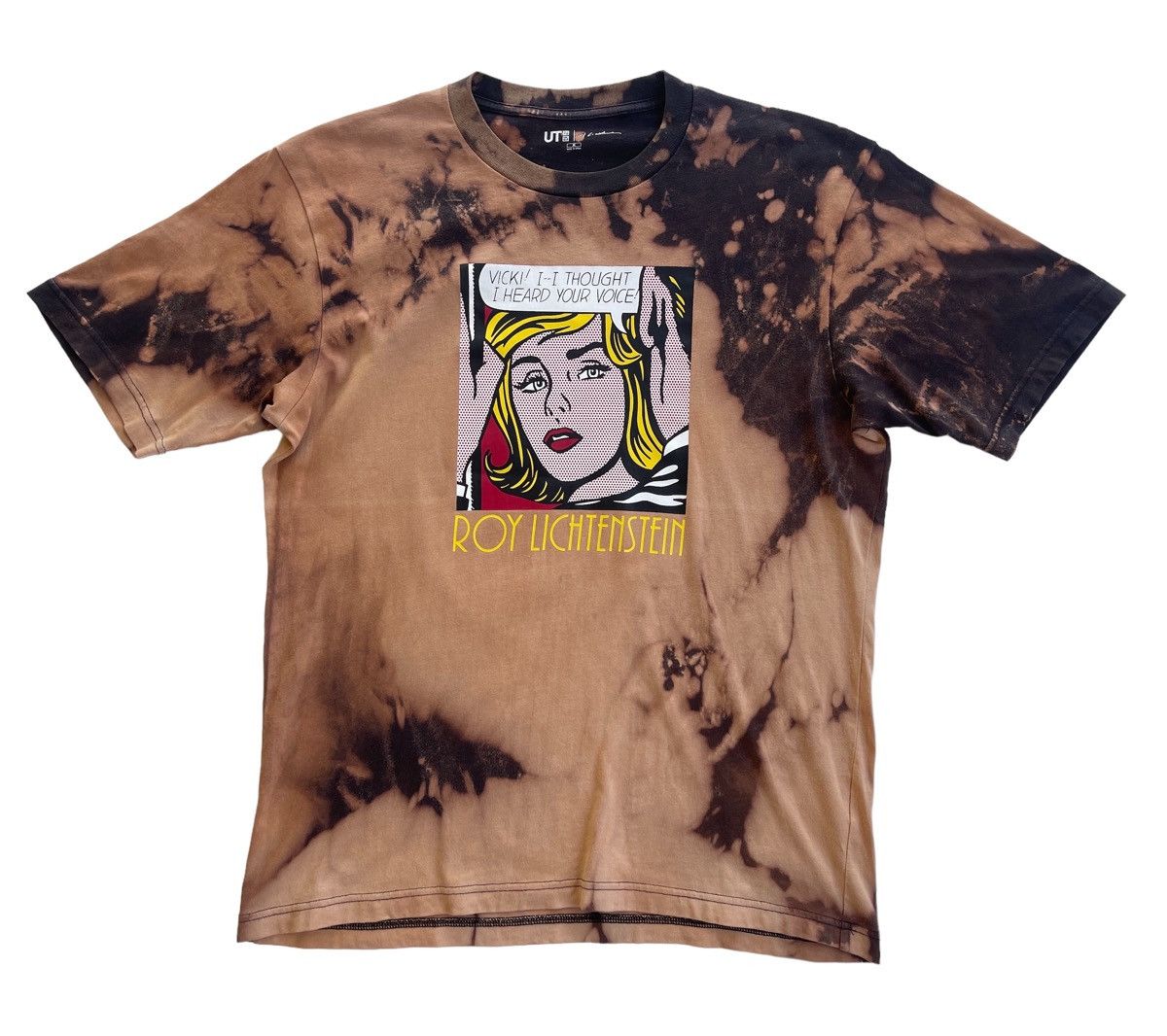 Vintage Roy Lichtenstein Tie Dye Big Logo Shirt Size US M / EU 48-50 / 2 - 2 Thumbnail