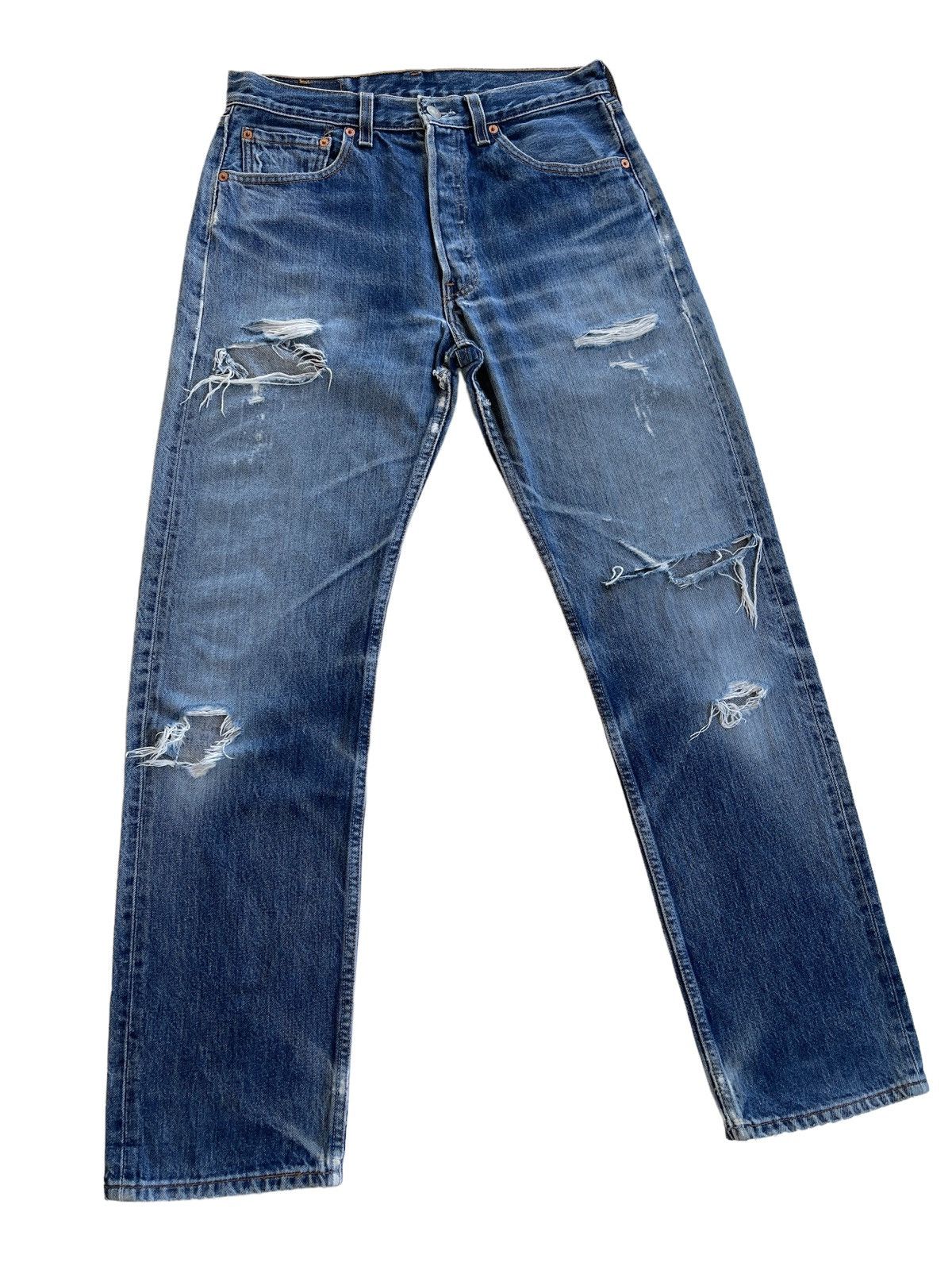 Levi's Vintage Clothing Vintage Levis Single R stamp 553 Distressed Denim Size US 31 - 4 Thumbnail