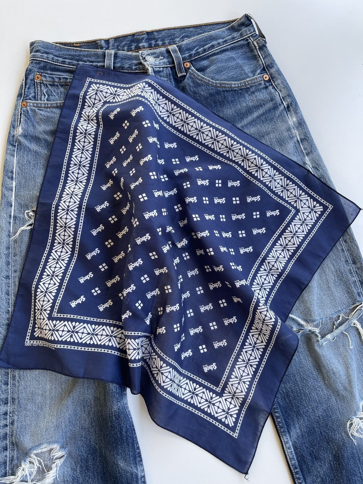 Schott Schott Made in Usa Handkerchief / Bandana Size ONE SIZE - 2 Thumbnail