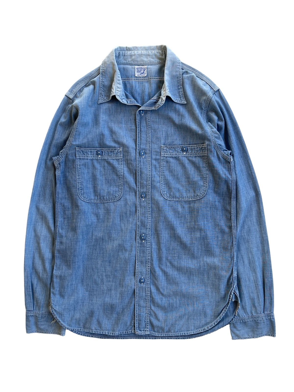 Orslow Orslow Japan Chambray Shirts Size US M / EU 48-50 / 2 - 2 Thumbnail