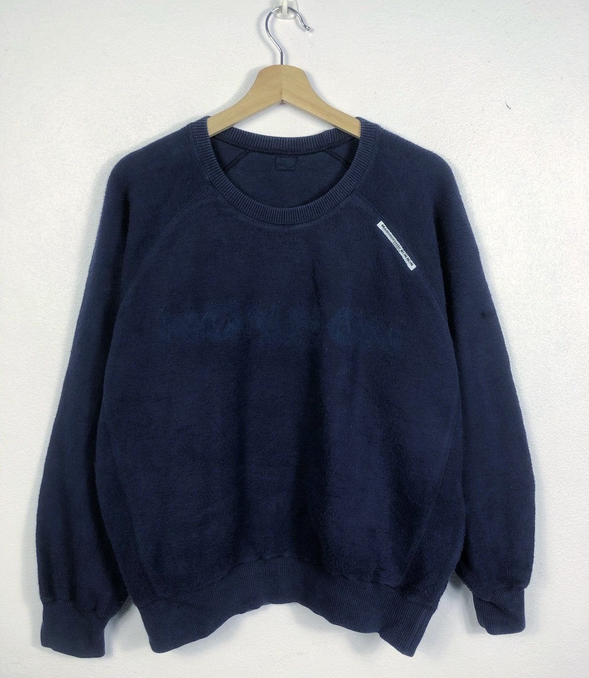 image of Mademoiselle Non Non Embroidered Logo T in Blue, Men's (Size Medium)