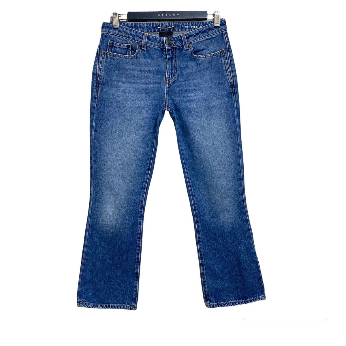 Hedi Slimane × Saint Laurent Paris Saint Laurent Paris Flare Jeans Cropped Size 30" / US 8 / IT 44 - 2 Thumbnail