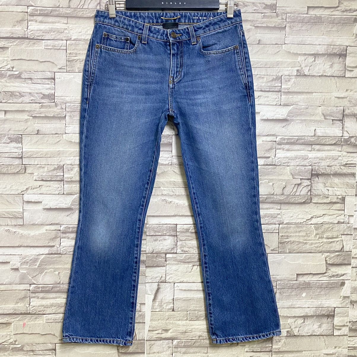 Hedi Slimane × Saint Laurent Paris Saint Laurent Paris Flare Jeans Cropped Size 30" / US 8 / IT 44 - 4 Thumbnail