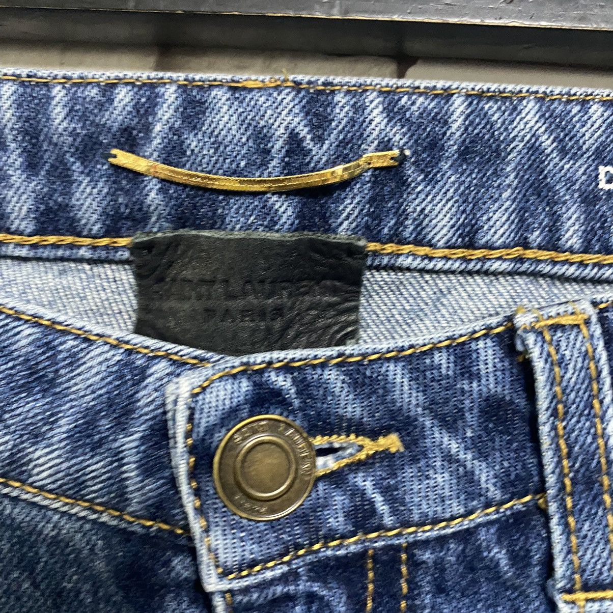 Hedi Slimane × Saint Laurent Paris Saint Laurent Paris Flare Jeans Cropped Size 30" / US 8 / IT 44 - 9 Thumbnail