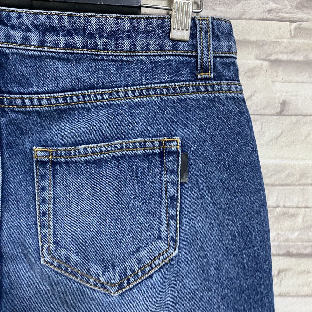 Hedi Slimane × Saint Laurent Paris Saint Laurent Paris Flare Jeans Cropped Size 30" / US 8 / IT 44 - 14 Thumbnail