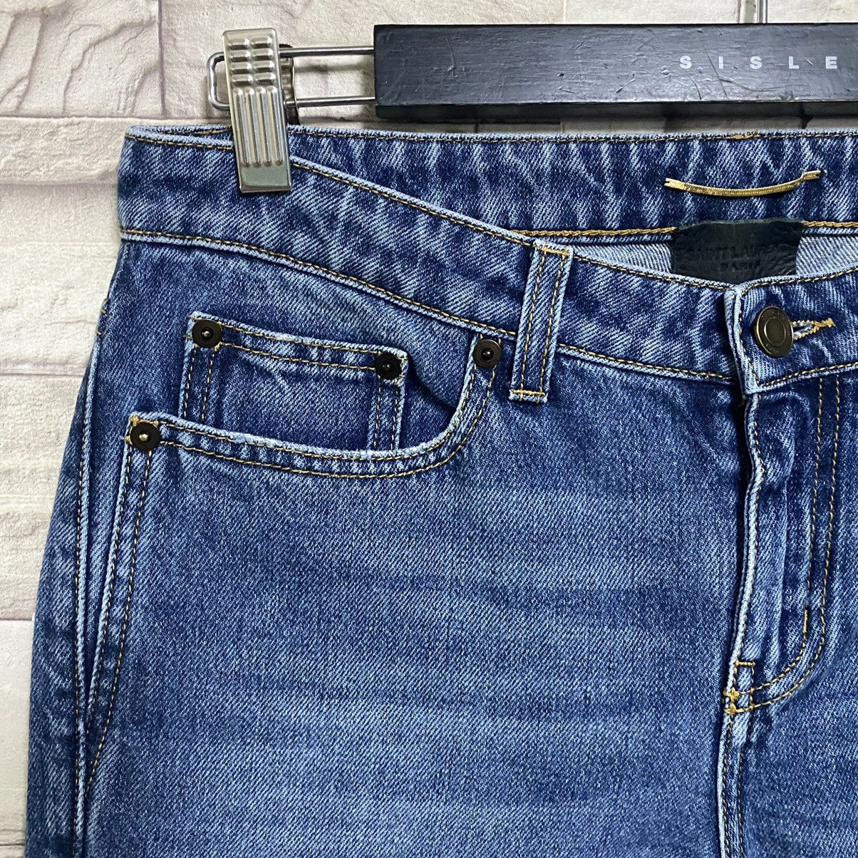 Hedi Slimane × Saint Laurent Paris Saint Laurent Paris Flare Jeans Cropped Size 30" / US 8 / IT 44 - 7 Thumbnail
