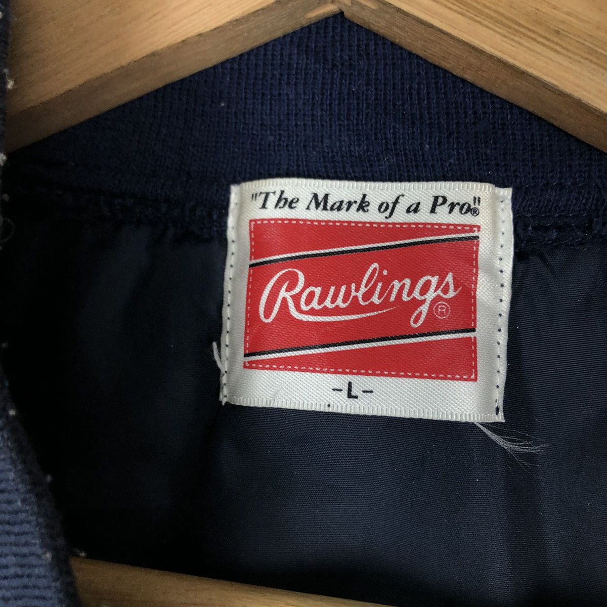 Japanese Brand VINTAGE BOMBER JACKET RAWLINGS USA BIG LOGO SPORTS Size US L / EU 52-54 / 3 - 12 Thumbnail