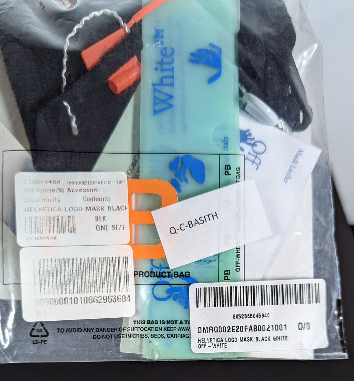 Off-White OFF-WHITE Logo Face Mask Size ONE SIZE - 3 Thumbnail