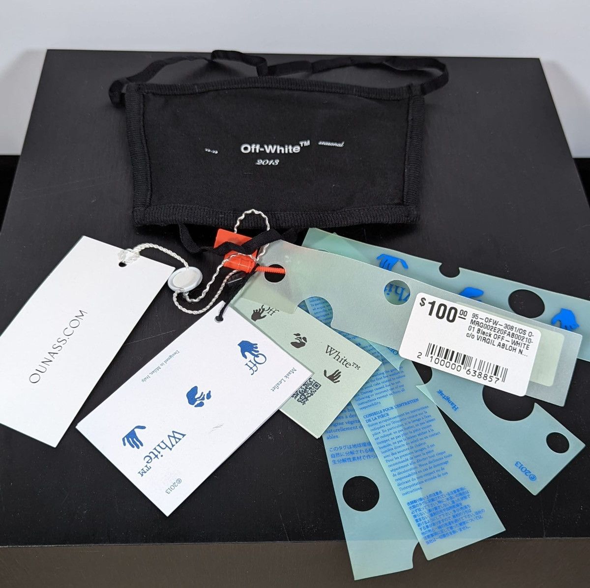 Off-White OFF-WHITE Logo Face Mask Size ONE SIZE - 4 Thumbnail