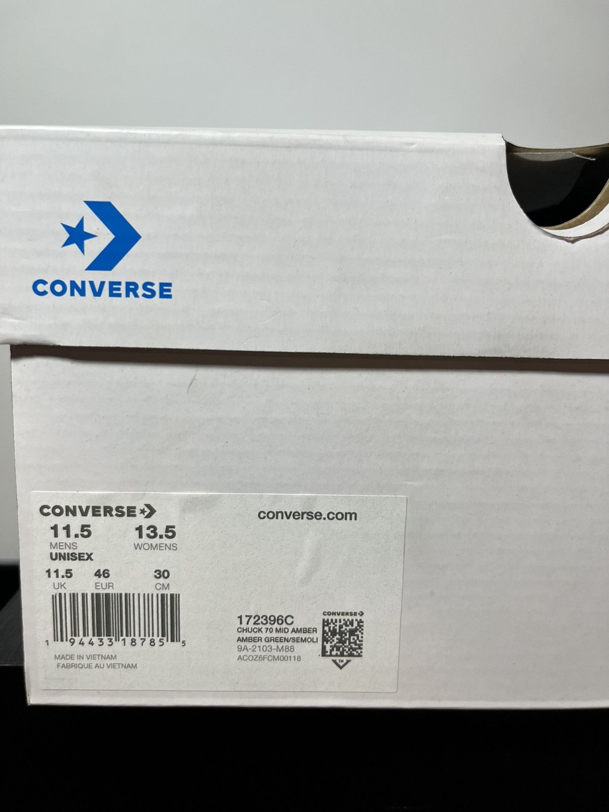 Converse × Undefeated Converse X Undefeated All Star 70 Mid Amber Green Size 11.5 Size US 11.5 / EU 44-45 - 9 Thumbnail