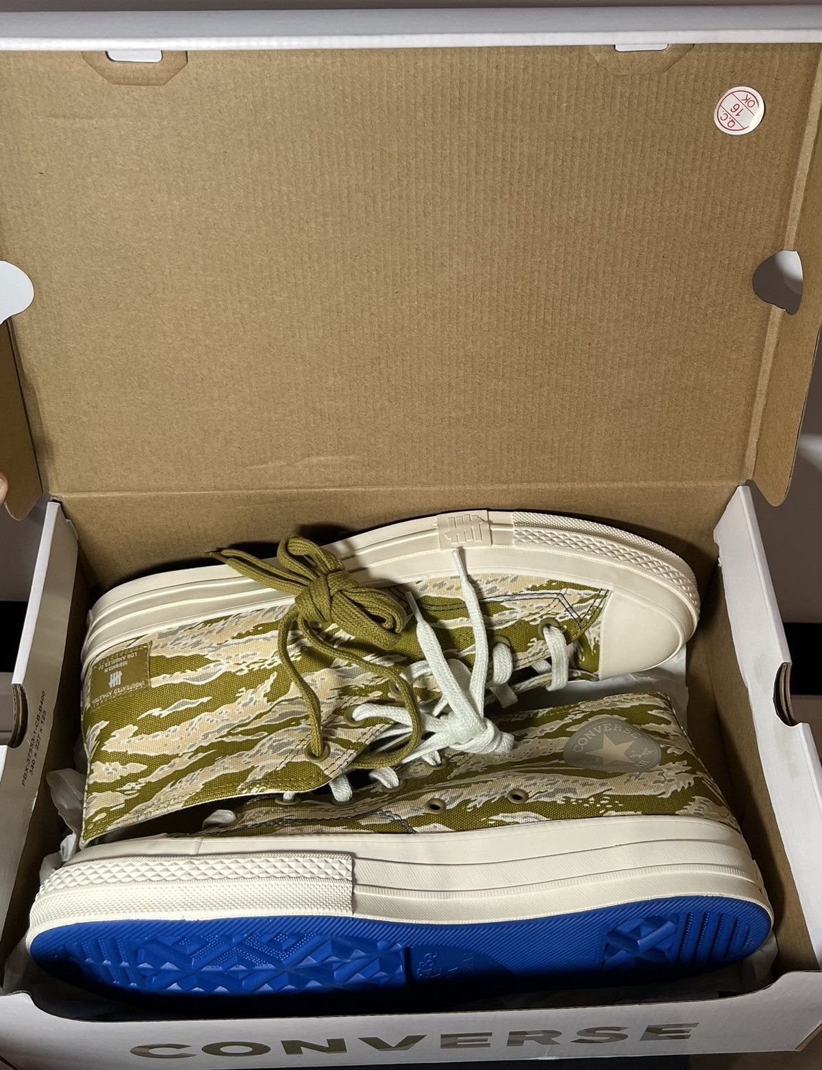 Converse × Undefeated Converse X Undefeated All Star 70 Mid Amber Green Size 11.5 Size US 11.5 / EU 44-45 - 10 Thumbnail