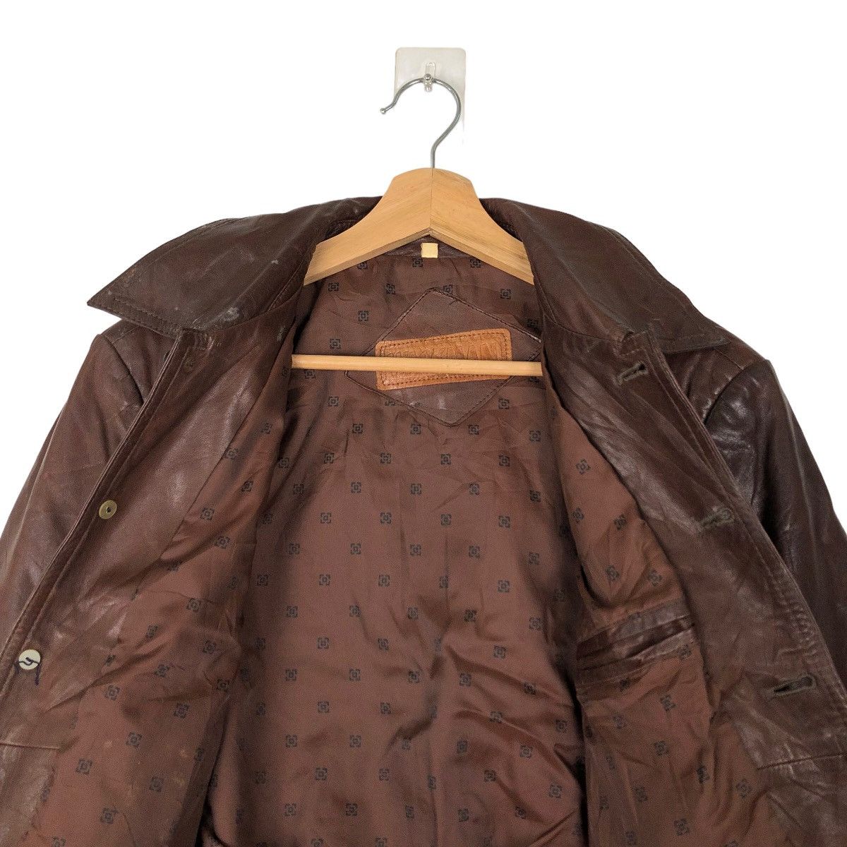 Japanese Brand VINTAGE BOMBER LEATHER JACKET WACKMAN INSPIRED ISSEY MIYAKE Size US M / EU 48-50 / 2 - 7 Thumbnail
