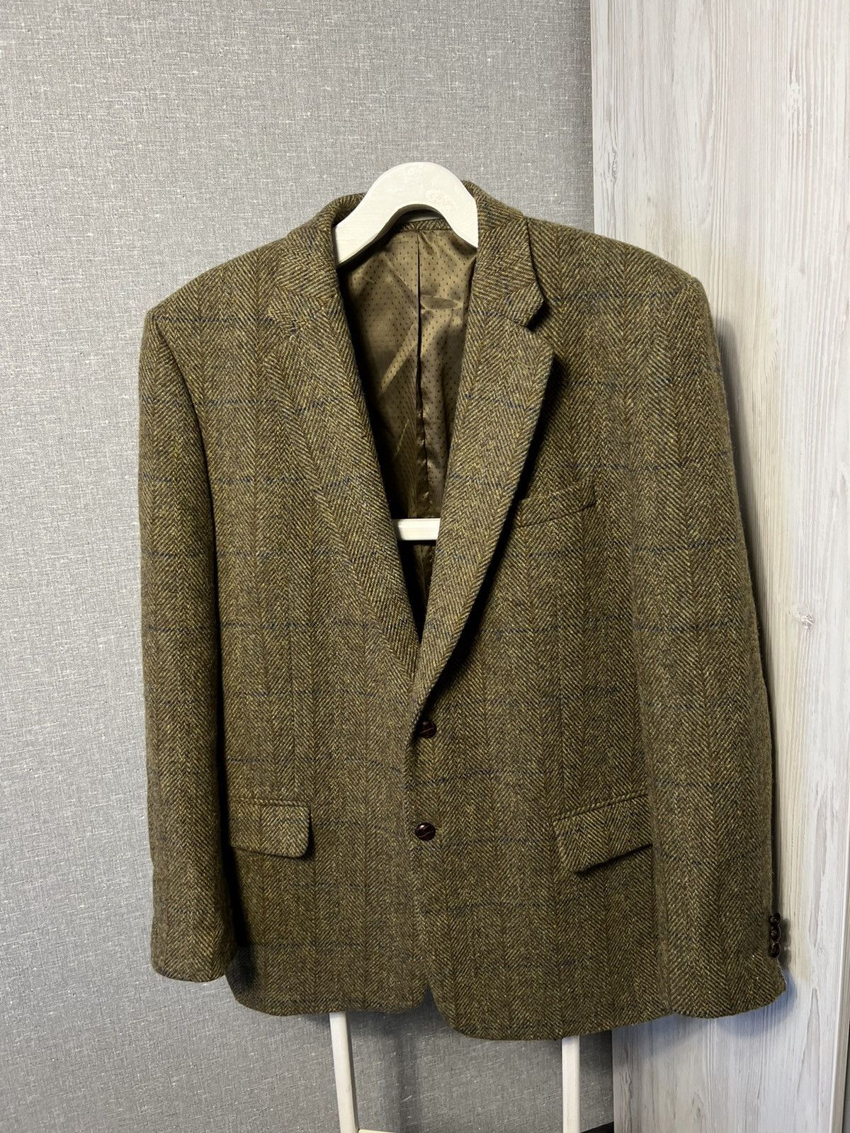 Harris Tweed Harris Tweed Hand Wooven Pure New Wool Blazer Jacket | Grailed