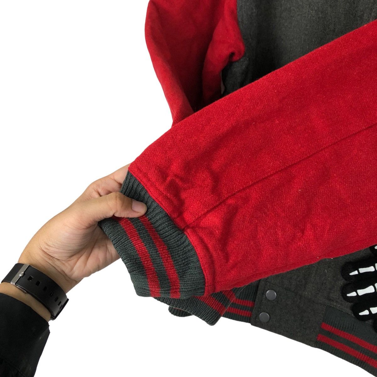 Japanese Brand VINTAGE WOOL VARSITY JACKET BIG LOGO HYSTERIC GLAMOUR STYLE Size US L / EU 52-54 / 3 - 11 Thumbnail