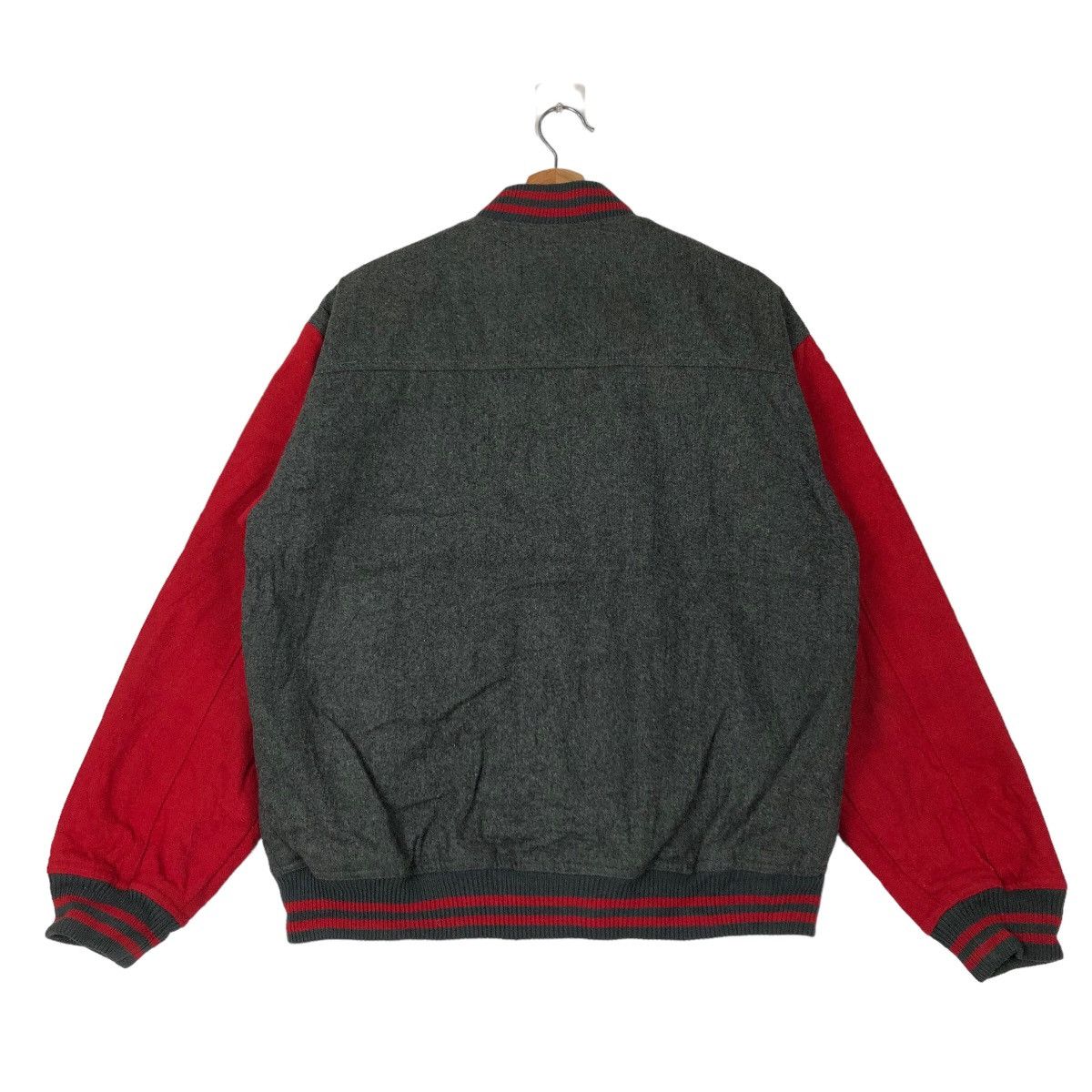 Japanese Brand VINTAGE WOOL VARSITY JACKET BIG LOGO HYSTERIC GLAMOUR STYLE Size US L / EU 52-54 / 3 - 7 Thumbnail