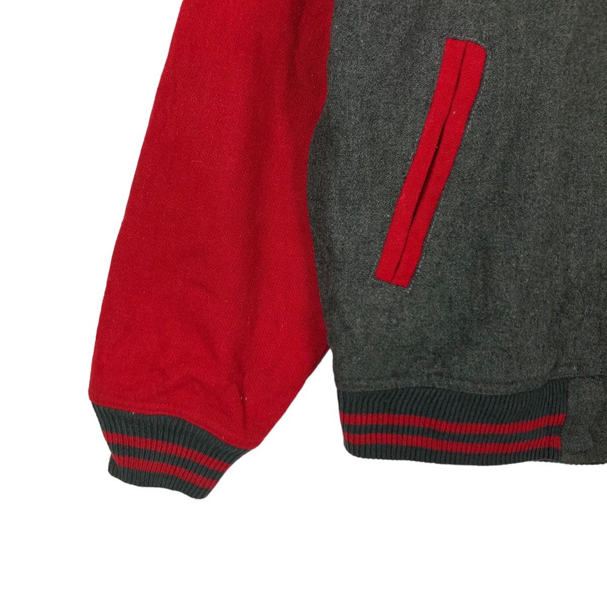 Japanese Brand VINTAGE WOOL VARSITY JACKET BIG LOGO HYSTERIC GLAMOUR STYLE Size US L / EU 52-54 / 3 - 3 Thumbnail