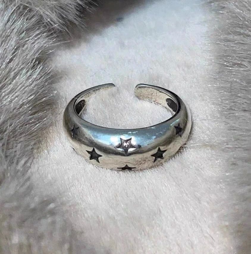 Handmade Vintage Star Opening Rings Size ONE SIZE - 1 Thumbnail