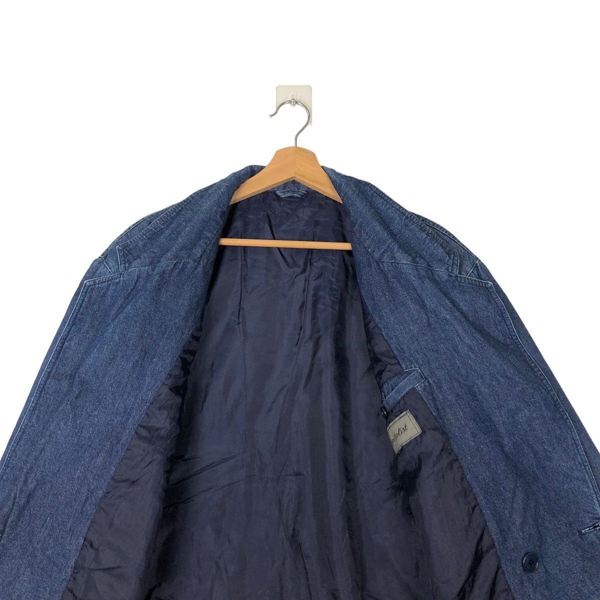 Japanese Brand VINTAGE BOMBER DENIM JACKET BIG LOGO KAPITALIST ISSEY MIYAKE Size US L / EU 52-54 / 3 - 10 Thumbnail