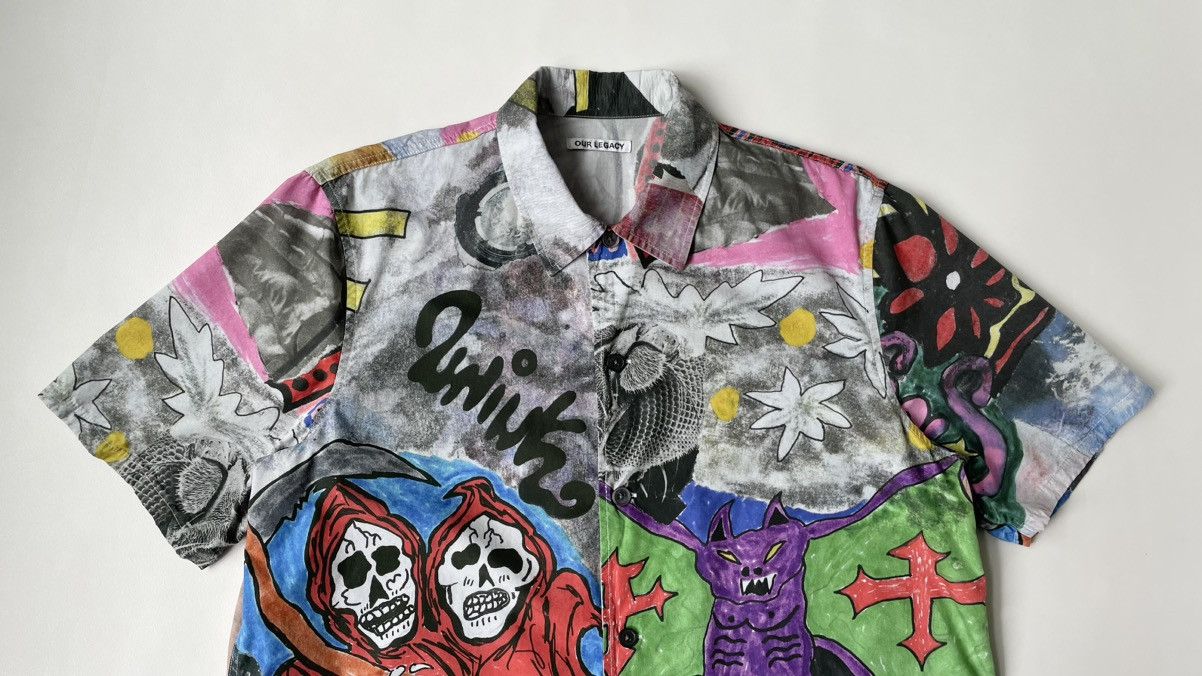 Our Legacy ‘Skeleton’ Print Box Shirt Size US S / EU 44-46 / 1 - 2 Thumbnail