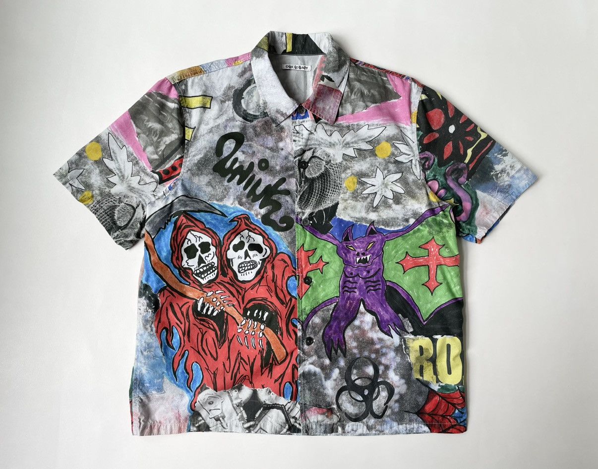 Our Legacy Our Legacy Skeleton Print Box Shirt | Grailed