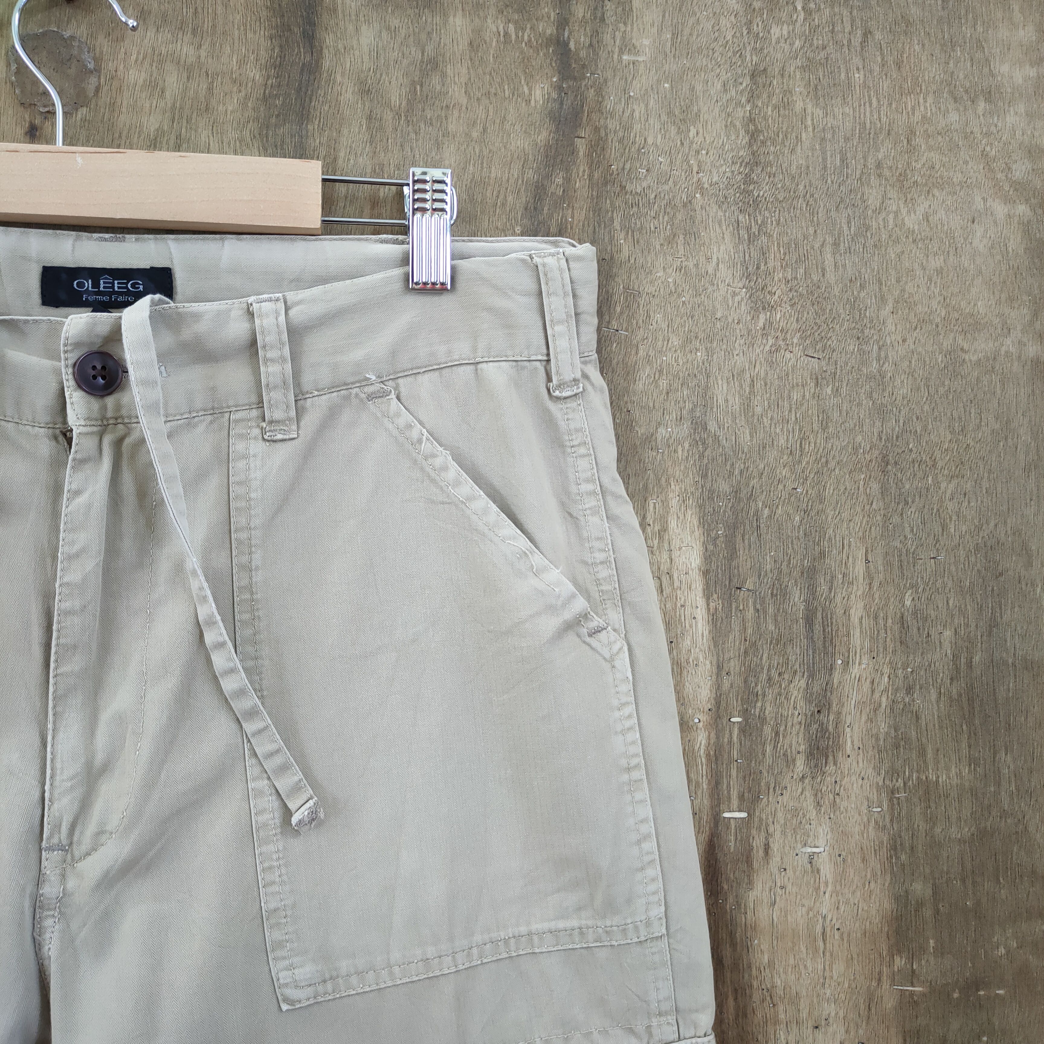 Japanese Brand OLEEG FADED CARGO PANTS Size US 32 / EU 48 - 8 Thumbnail